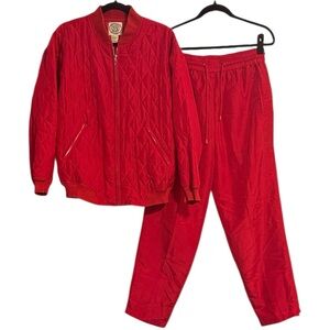 Vintage Victoria Sport by Victoria’s Secret Silk Blend Oversized Tracksuit